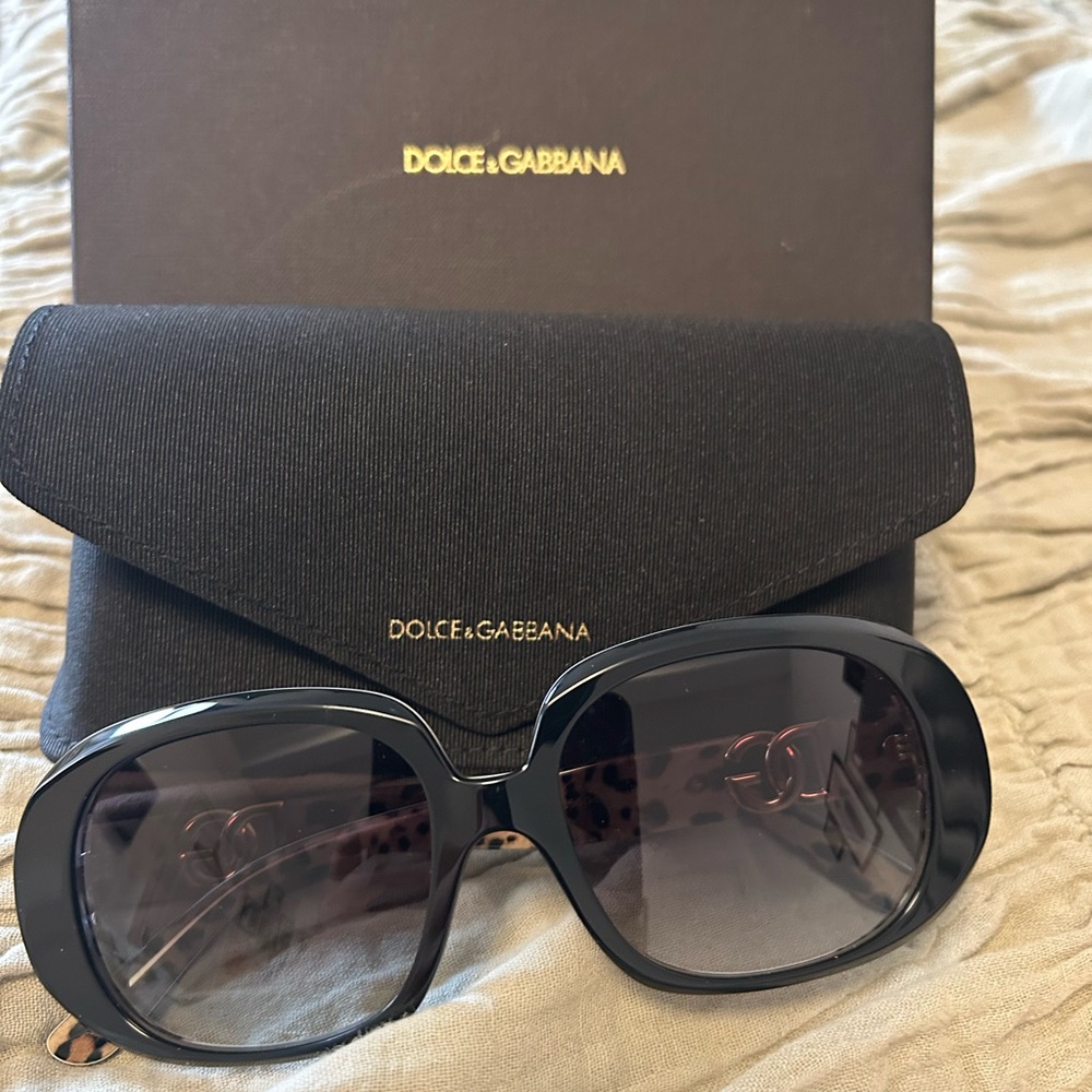 Dolce & Gabbana Oversized Black Sunglasses